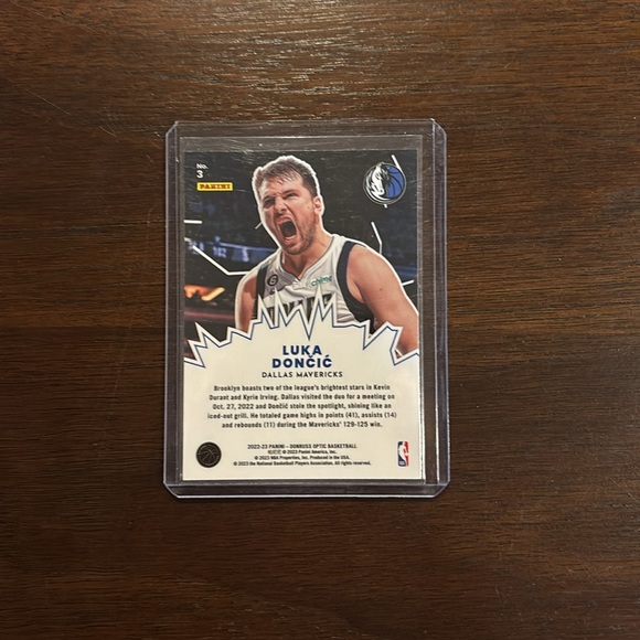 Luka Doncic 2022-23 Optic Donruss My House card #3 - Picture 2 of 2